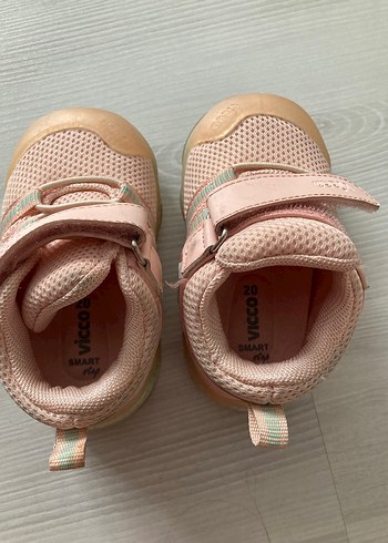 20 Beden pembe Renk Vicco Kız Çocuk Pudra Pembe Spor Ayakkabı