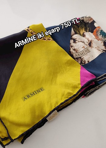 Armine Renkli Desenli İki Parca Esarp