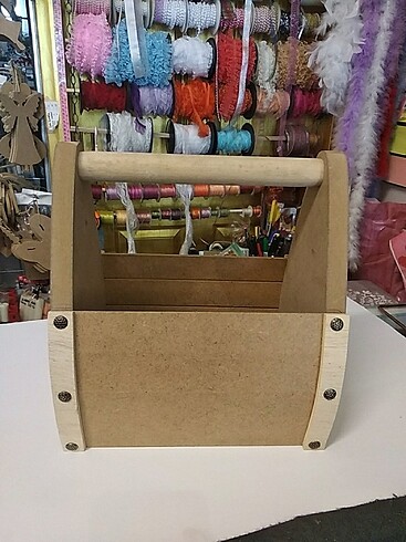 Ahşap dekoratif sepet