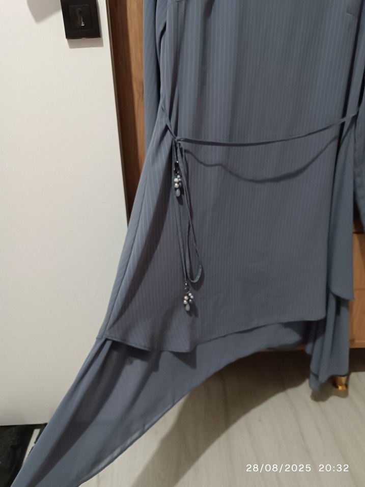 Gri Uzun Kollu Kadın Tunik - Görsel 5