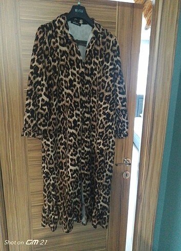 Leopar elbise tunik 