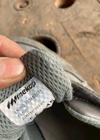 Gri Erkek Outdoor Ayakkabı Velcro Bantlı iş ayakkabısı 45 no - Görsel 4
