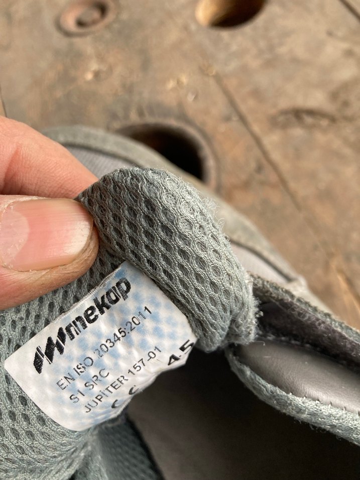 Gri Erkek Outdoor Ayakkabı Velcro Bantlı iş ayakkabısı 45 no - Görsel 4