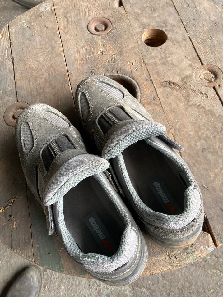 Gri Erkek Outdoor Ayakkabı Velcro Bantlı iş ayakkabısı 45 no - Görsel 5