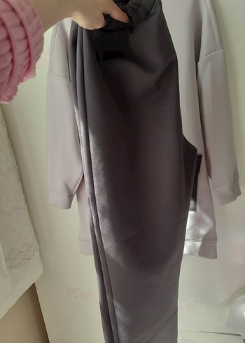 Gri Kadın tesettür takım - Görsel 2