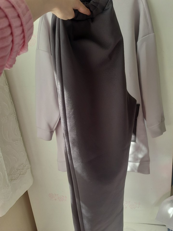Gri Kadın tesettür takım - Görsel 2