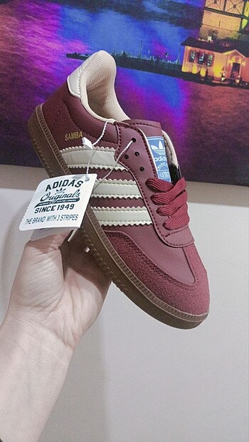 38 Beden çeşitli Renk Adidas bordo samba