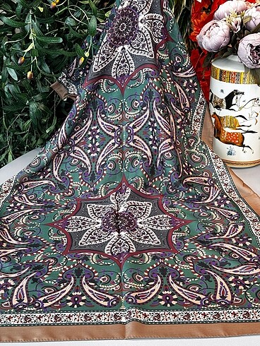 Etro desen pamuk soft şal