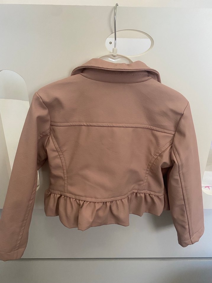 Kız Çocuk Deri Ceket - Görsel 2