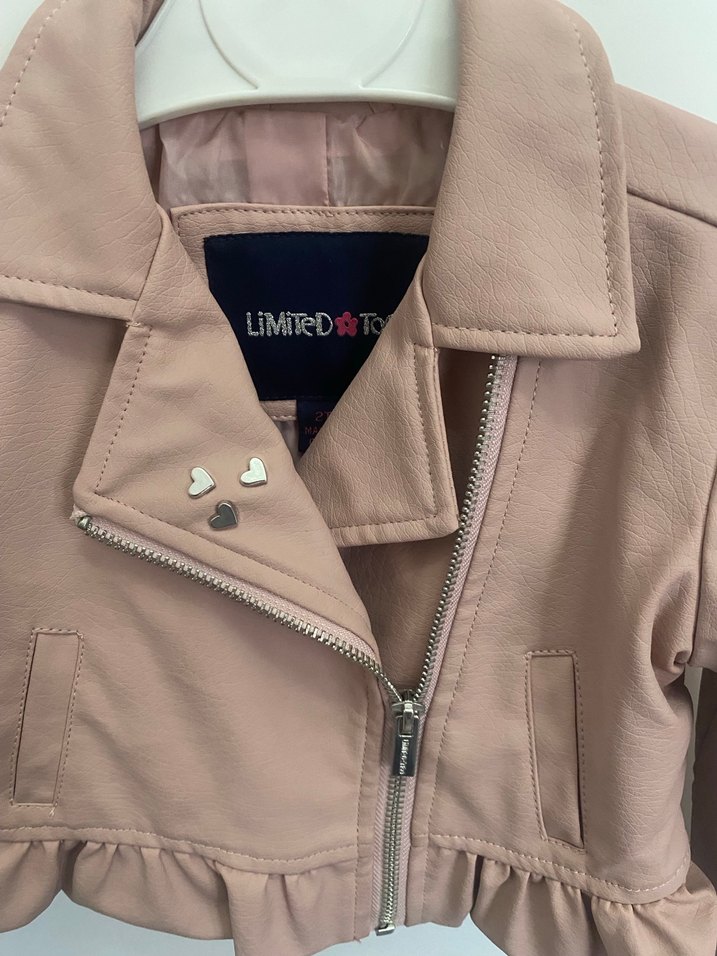 Kız Çocuk Deri Ceket - Görsel 3