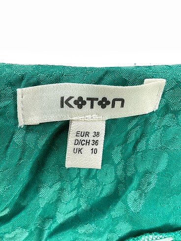 38 Beden yeşil Renk Koton Bluz %70 İndirimli.