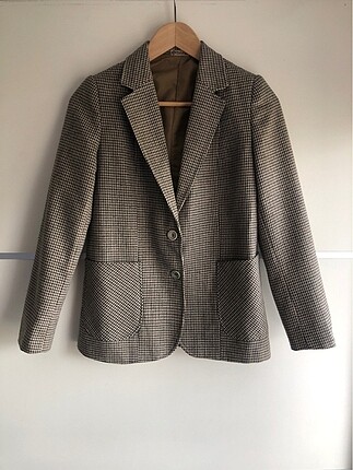 36 beden ekoseli #vintage ceket