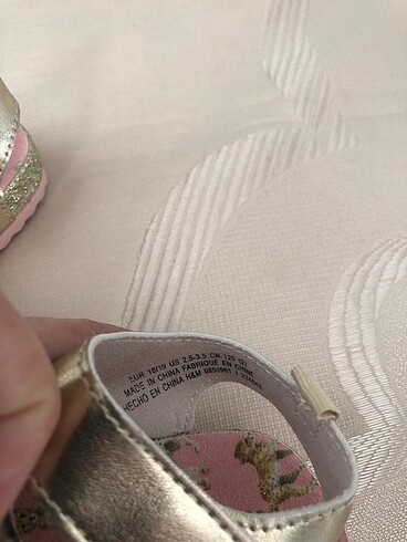 18 Beden altın Renk Bebek sandalet