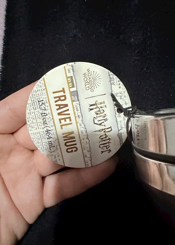 Siyah Hogwarts Temalı Seyahat Termosu - Görsel 2