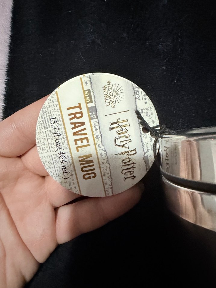 Siyah Hogwarts Temalı Seyahat Termosu - Görsel 2