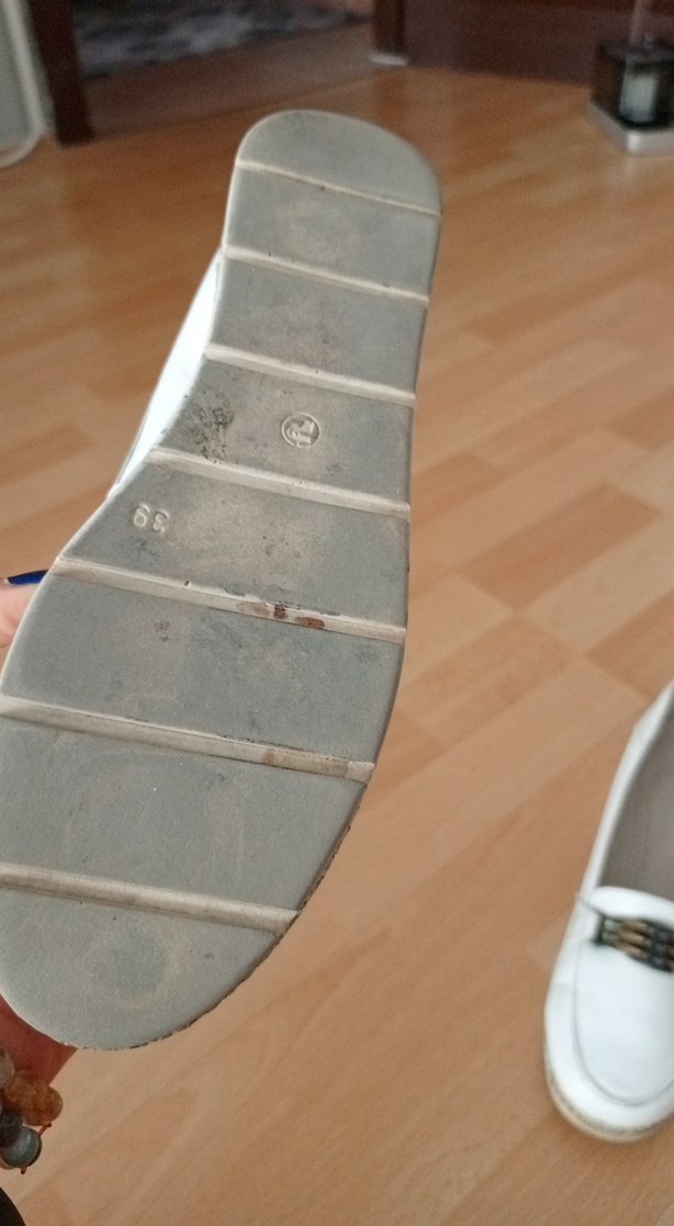 Beyaz Deri Kadın Dolgu Topuk Espadril - Görsel 5