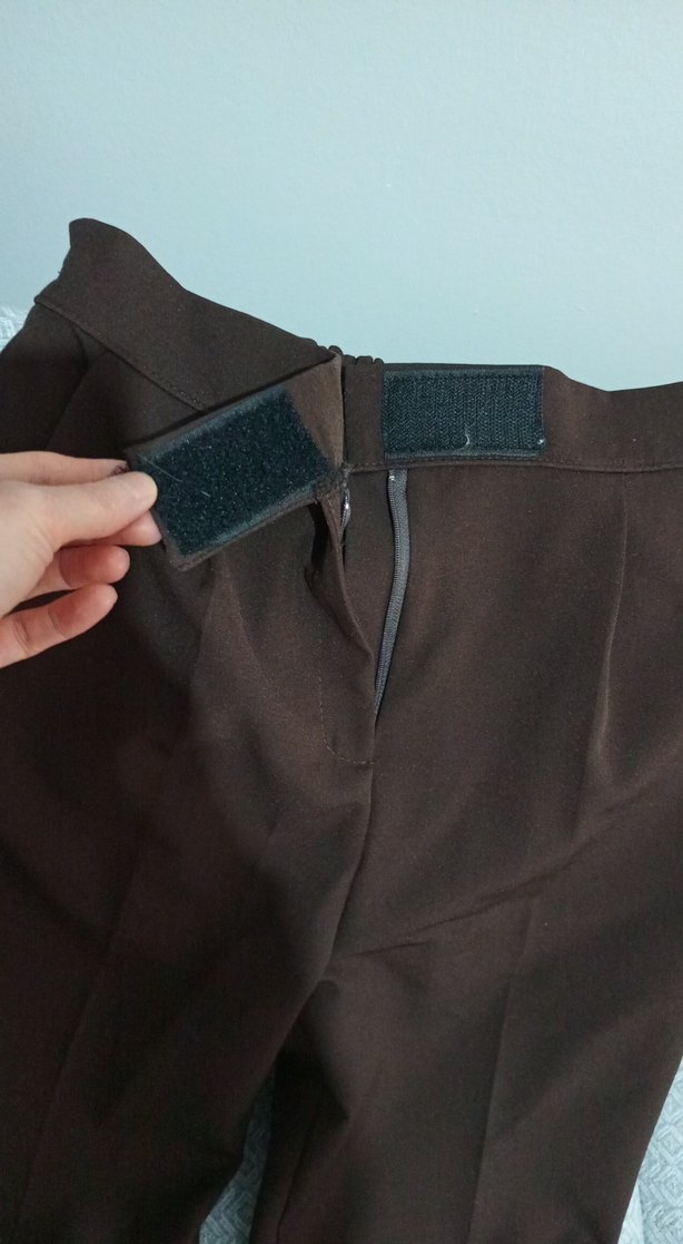 Kahverengi Midi Kadın Kumaş Pantolon - Görsel 4