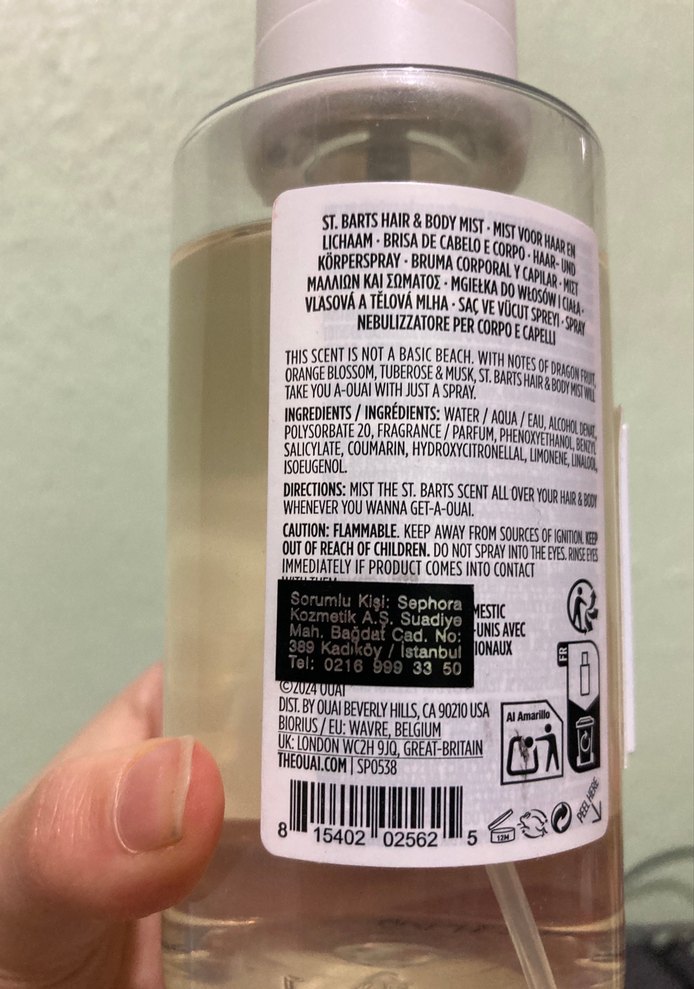 OUAI St. Barts Saç ve Vücut Mist Spreyi - Görsel 4