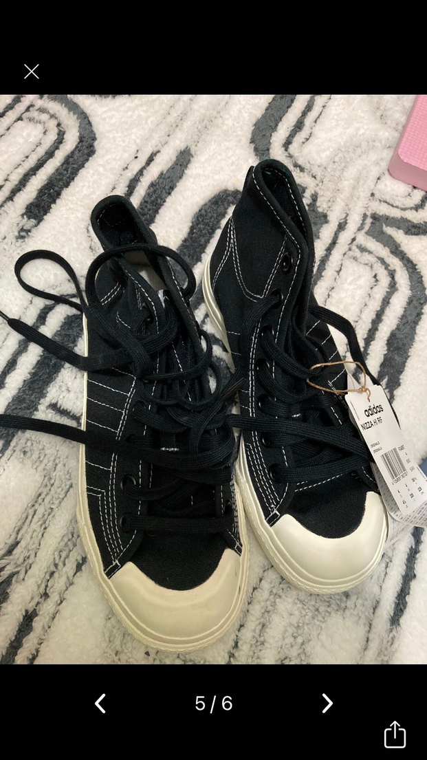 Adidas Beyaz Siyah  Spor Ayakkabı nizza - Görsel 4