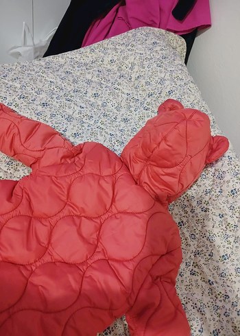 Kız Bebek turuncu Kapüşonlu kozmonot - Görsel 5