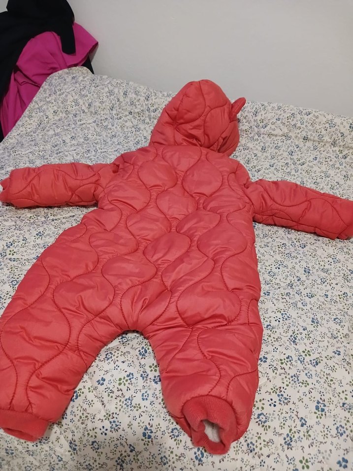 Kız Bebek turuncu Kapüşonlu kozmonot - Görsel 2