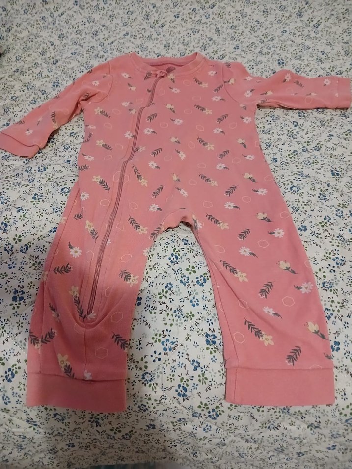 Fermuarlı Pembe Bebek Kız Tulum - Görsel 2