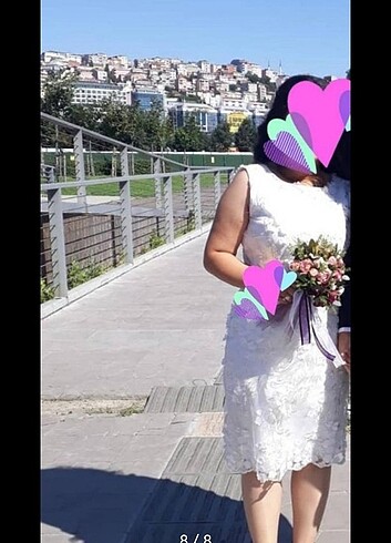 Beyaz elbise - Görsel 7