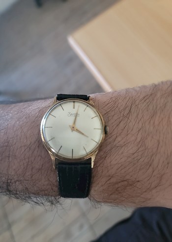 ZentRA Klasik Vintage Erkek Kol Saati Altın Renk