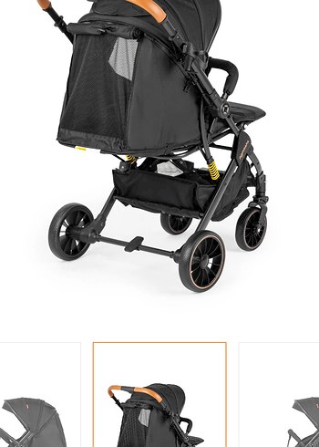 Siyah Bebek Arabası, Hafif ve Dayanıklı - Görsel 4