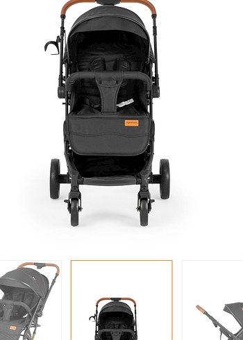 Siyah Bebek Arabası, Hafif ve Dayanıklı - Görsel 2