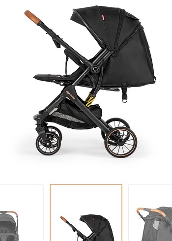 Siyah Bebek Arabası, Hafif ve Dayanıklı - Görsel 3