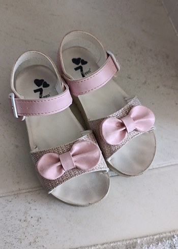 Pembe Desenli Fırfırlı Kız Terliği - Görsel 3