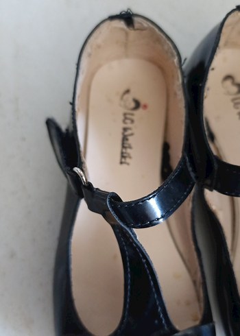 Kız Çocuk Siyah Tokalı Babet Ayakkabı - Görsel 5