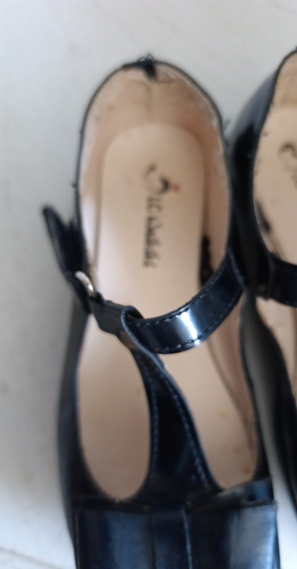 Kız Çocuk Siyah Tokalı Babet Ayakkabı - Görsel 4