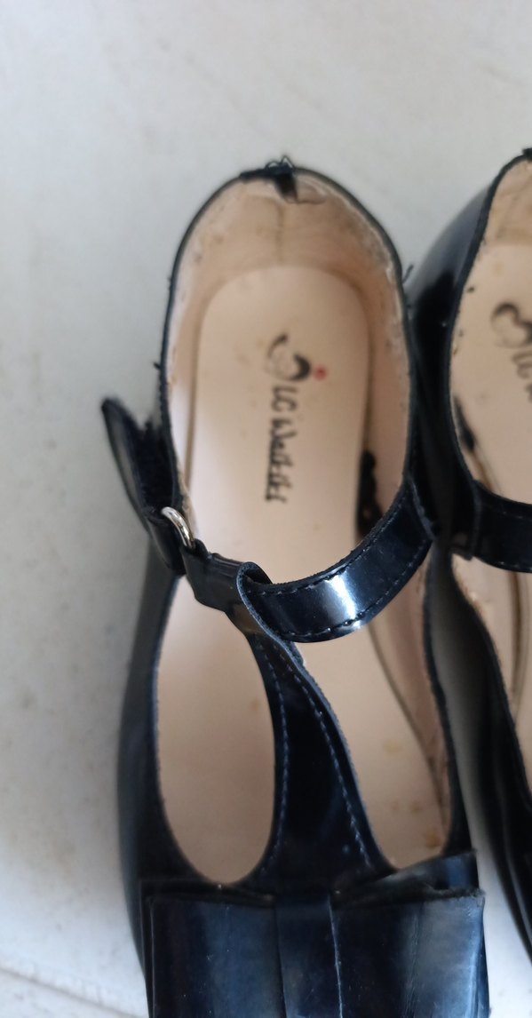 Kız Çocuk Siyah Tokalı Babet Ayakkabı - Görsel 5