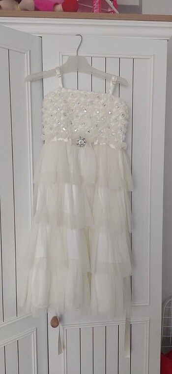 Çocuk abiye 9 10 yaş giyer - Görsel 5