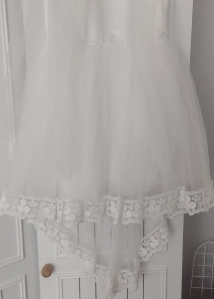 Çocuk gelinlik kuyruklu - Görsel 2