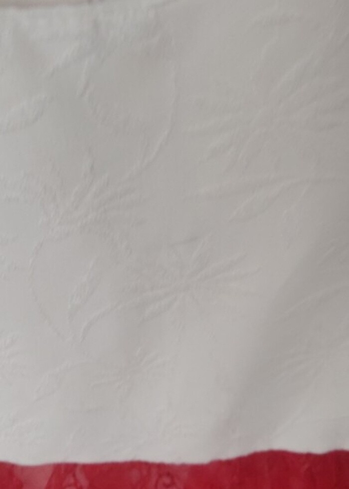 Kırmızı elbise güpürlü  - Görsel 3