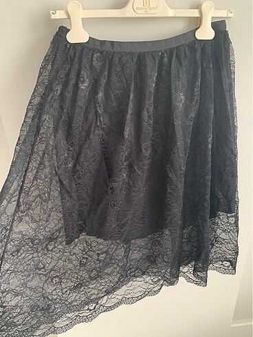 Zara dantel midi etek