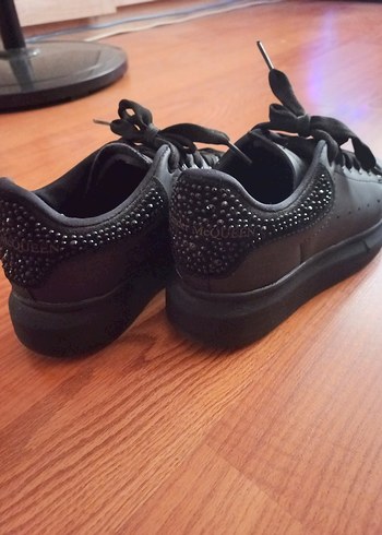 Alexander McQueen Siyah Platform Topuklu Spor Ayakkabı