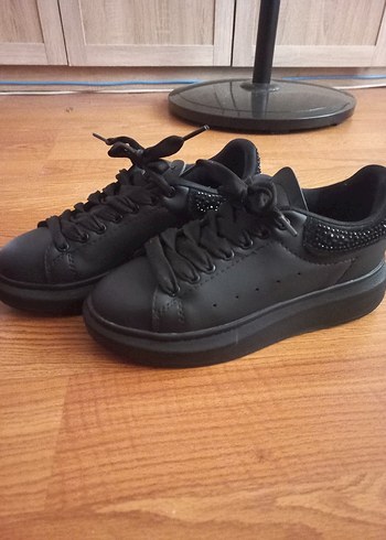 Alexander McQueen Alexander McQueen Siyah Platform Topuklu Spor Ayakkabı