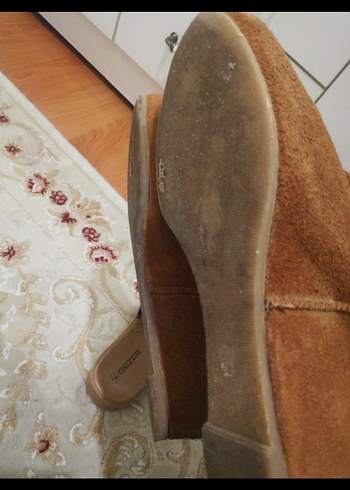 Kahverengi Süet Kürklü Dolgu Topuk Bot - Görsel 6