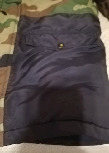 Düğmeli Kamuflaj Erkek Midi Mont - Görsel 9