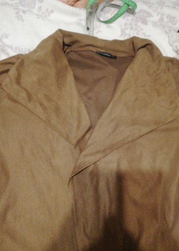 Kadın Kahverengi Süet Midi Kaban - Görsel 2