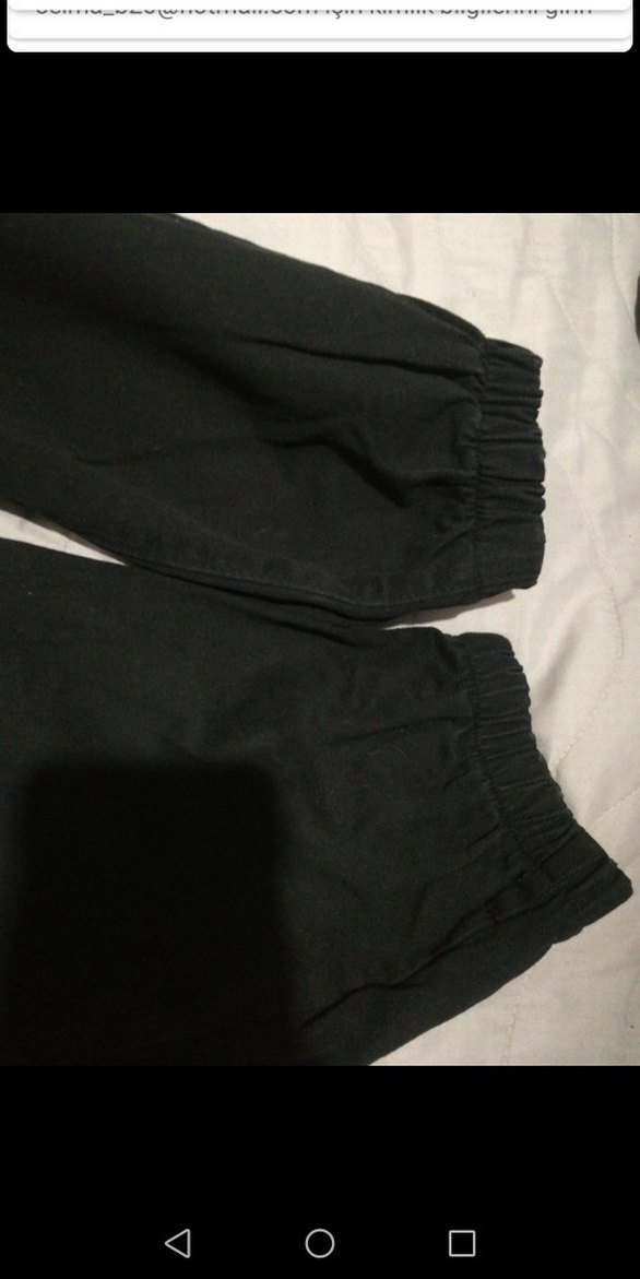 Siyah Rahat Kesim Erkek Eşofman Altı - Görsel 4