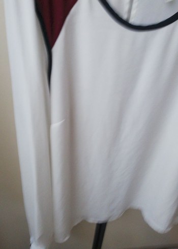 Uzun Kollu, Salaş Kesim Beyaz Bluz - Görsel 2