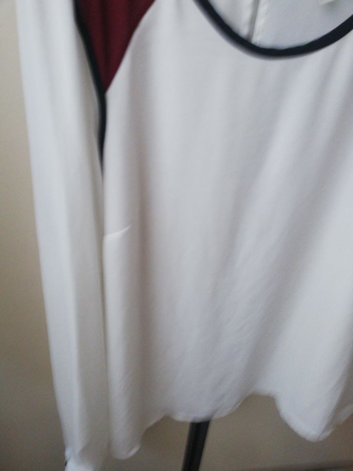 Uzun Kollu, Salaş Kesim Beyaz Bluz - Görsel 2