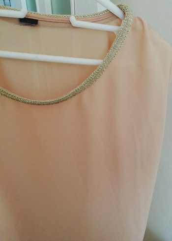 Bej Kolsuz Salaş Kadın Bluz - Görsel 6