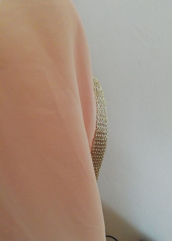 Bej Kolsuz Salaş Kadın Bluz - Görsel 4