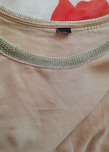 Bej Kolsuz Salaş Kadın Bluz - Görsel 2